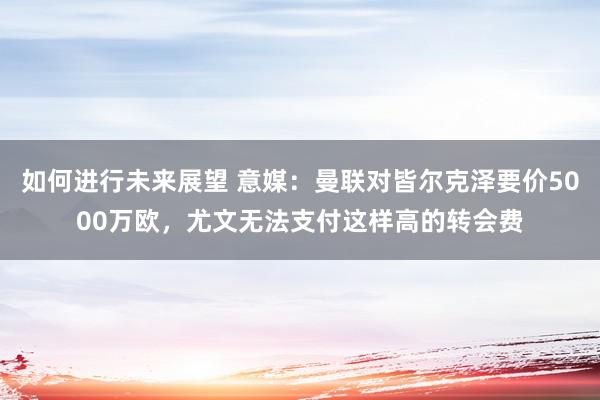 如何进行未来展望 意媒：曼联对皆尔克泽要价5000万欧，尤文无法支付这样高的转会费