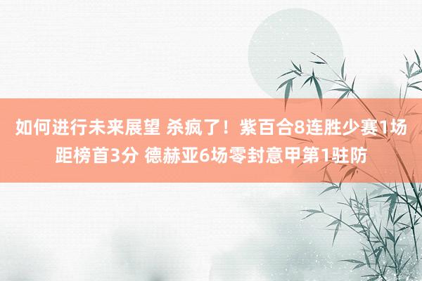 如何进行未来展望 杀疯了！紫百合8连胜少赛1场距榜首3分 德赫亚6场零封意甲第1驻防