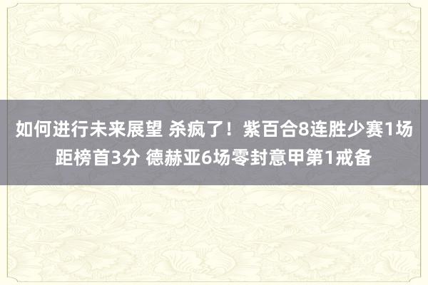 如何进行未来展望 杀疯了！紫百合8连胜少赛1场距榜首3分 德赫亚6场零封意甲第1戒备