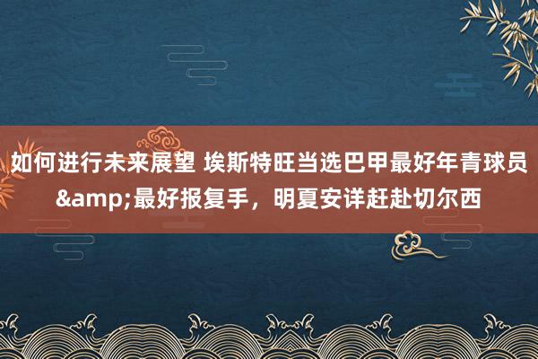 如何进行未来展望 埃斯特旺当选巴甲最好年青球员&最好报复手，明夏安详赶赴切尔西